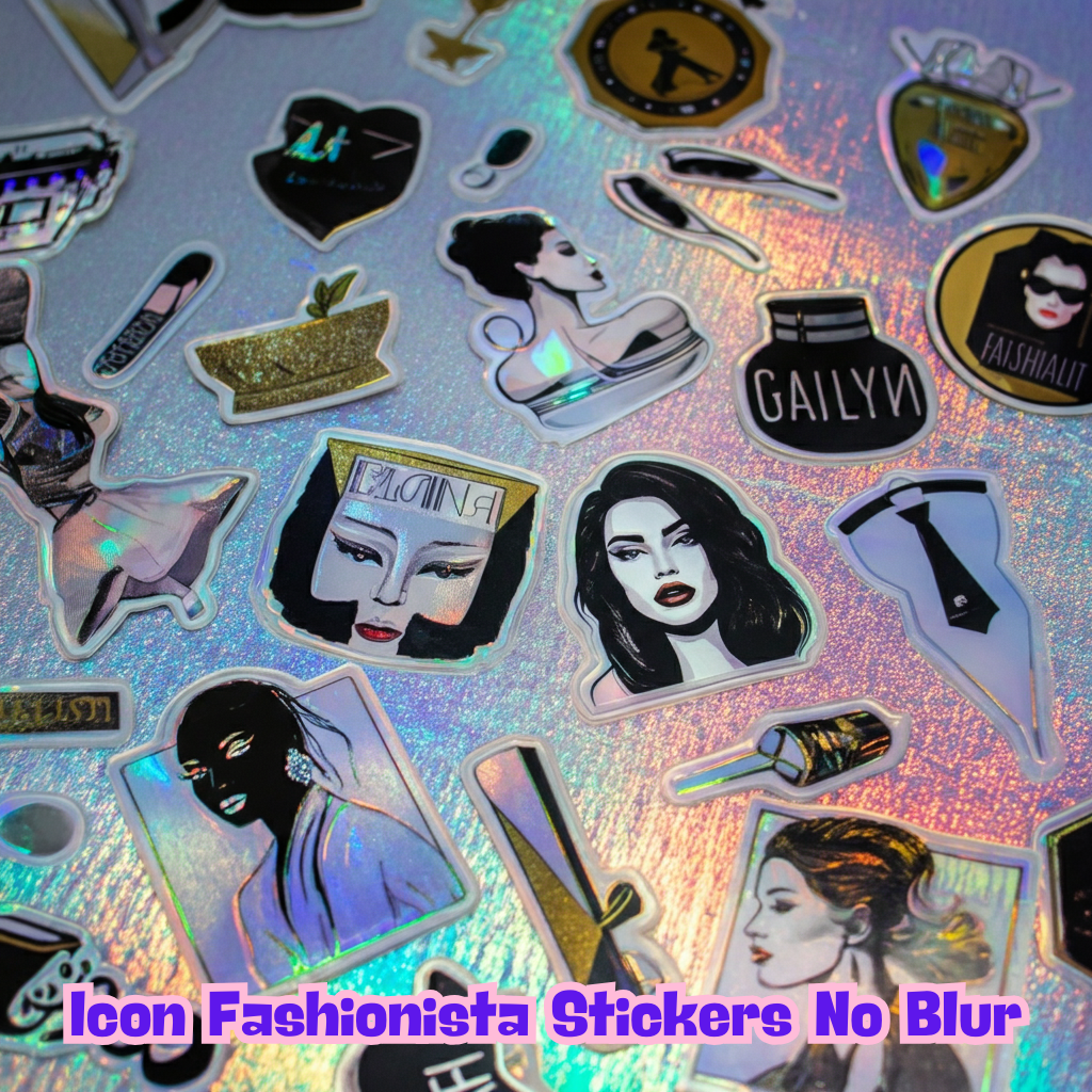 Icon Fashionista Stickers No Blur