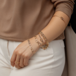 serephina cz paperclip bracelet