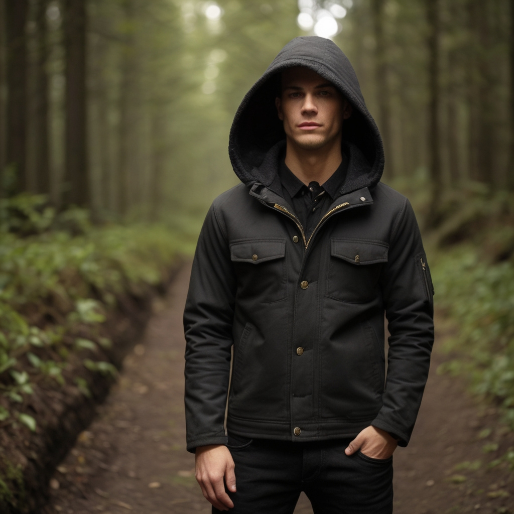 sw outlaws kay vass black hooded jacket