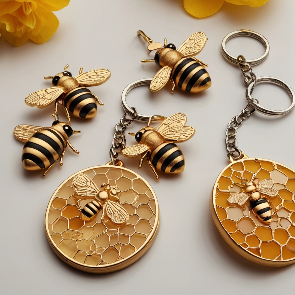 honey trouble keychain